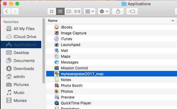 Mac application